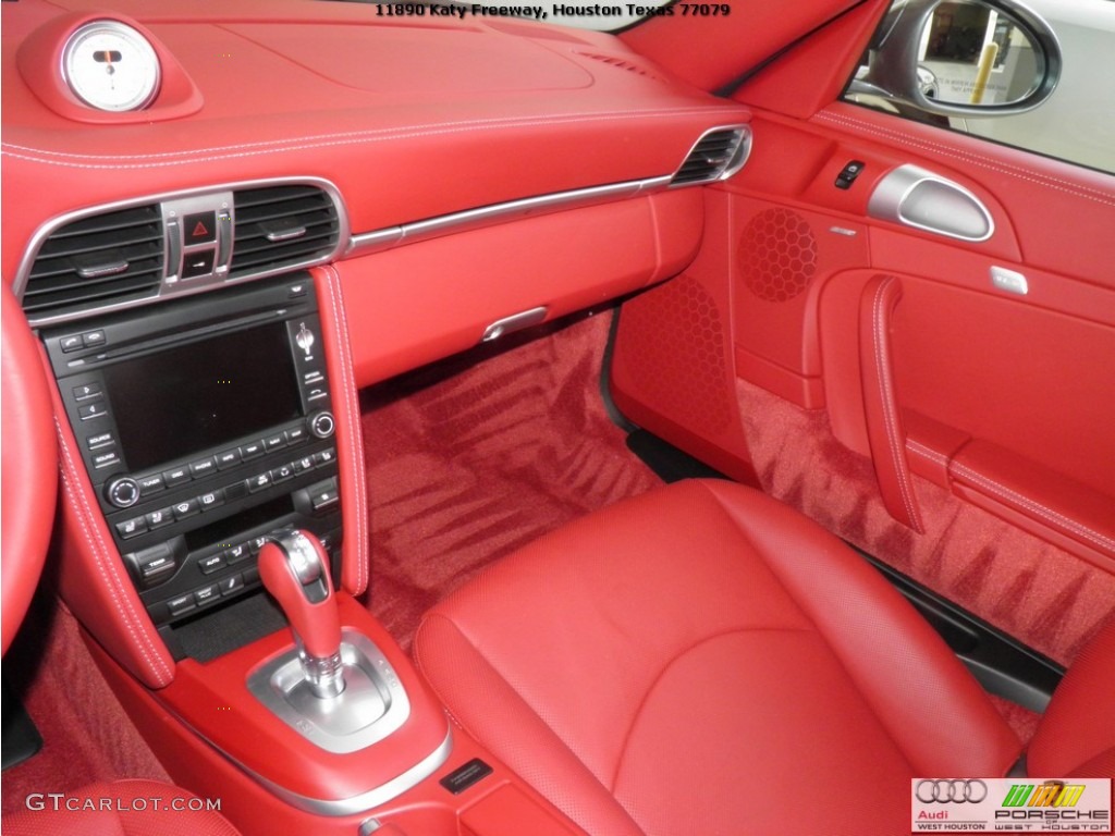 2011 911 Turbo S Coupe - Meteor Grey Metallic / Carrera Red photo #9