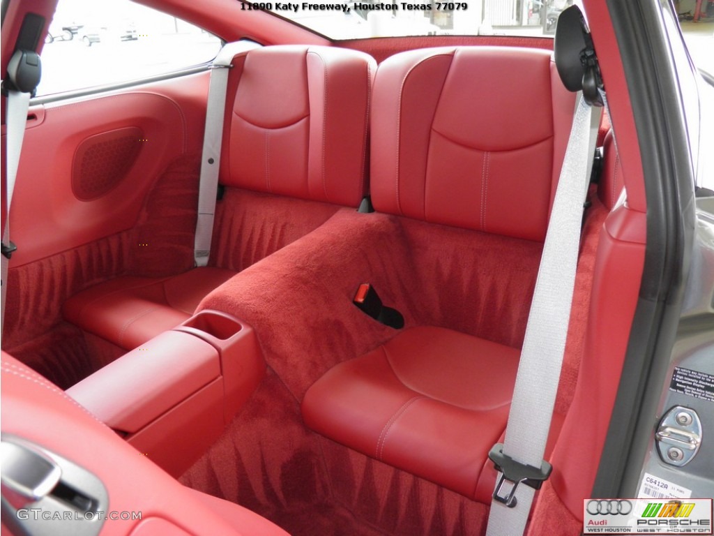 2011 911 Turbo S Coupe - Meteor Grey Metallic / Carrera Red photo #13