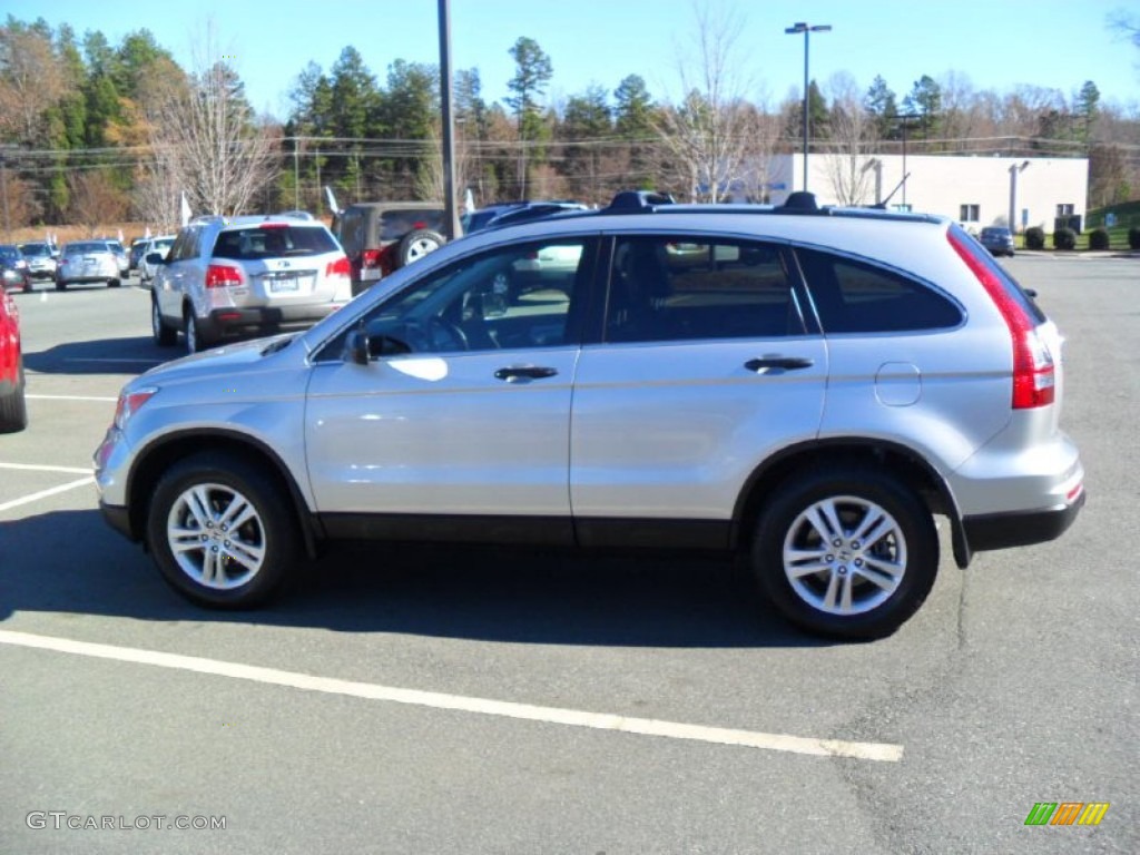 2010 CR-V EX - Alabaster Silver Metallic / Black photo #2
