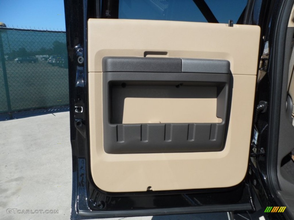 2012 Ford F350 Super Duty XLT Crew Cab 4x4 Dually Adobe Door Panel Photo #56973253