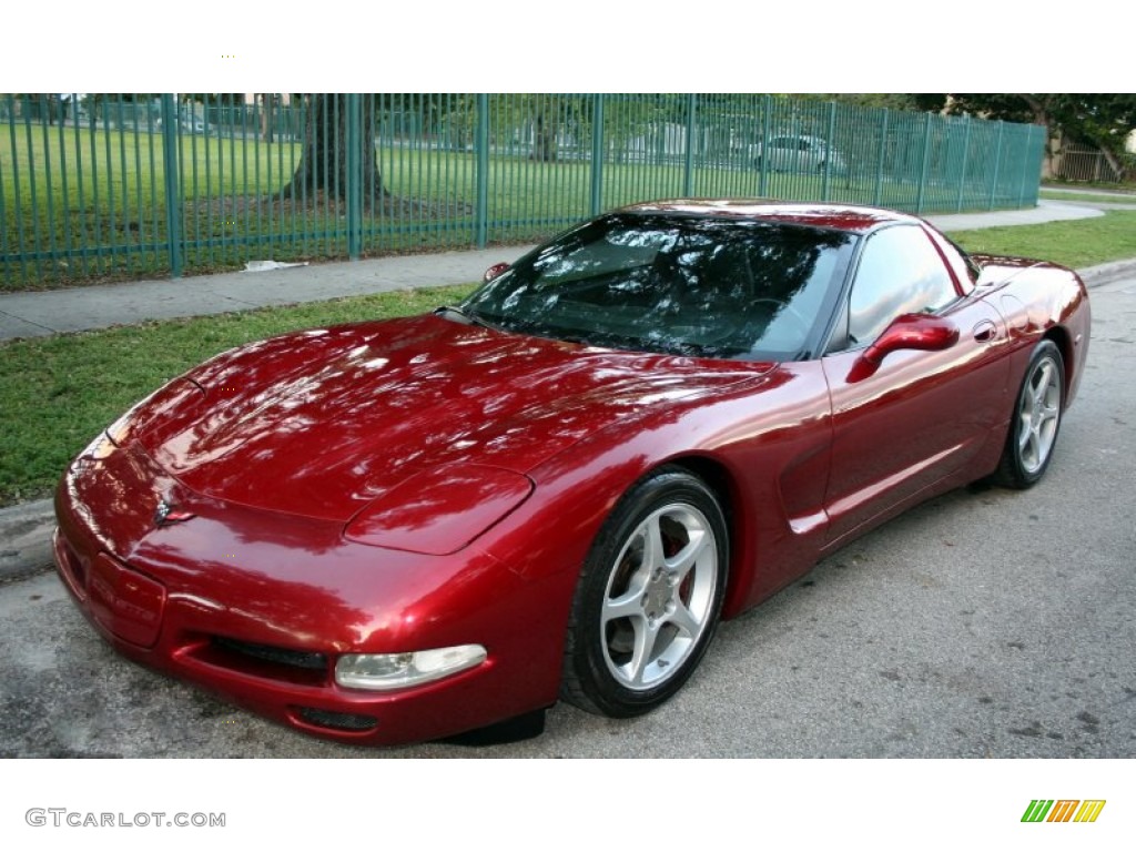 2000 Corvette Coupe - Magnetic Red Metallic / Black photo #1
