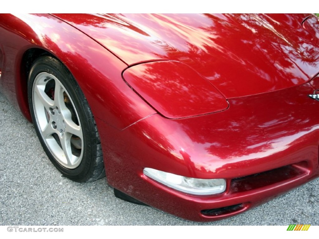 2000 Corvette Coupe - Magnetic Red Metallic / Black photo #13