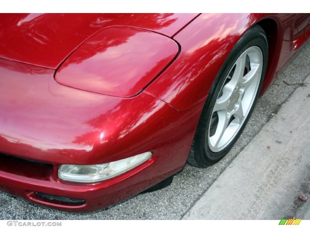 2000 Corvette Coupe - Magnetic Red Metallic / Black photo #14