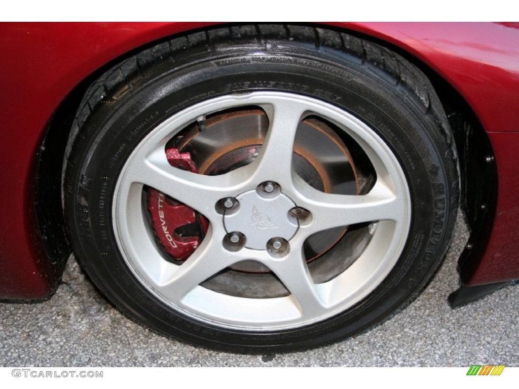 2000 Corvette Coupe - Magnetic Red Metallic / Black photo #30