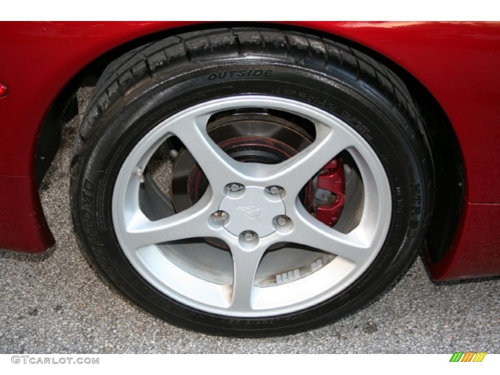 2000 Corvette Coupe - Magnetic Red Metallic / Black photo #31