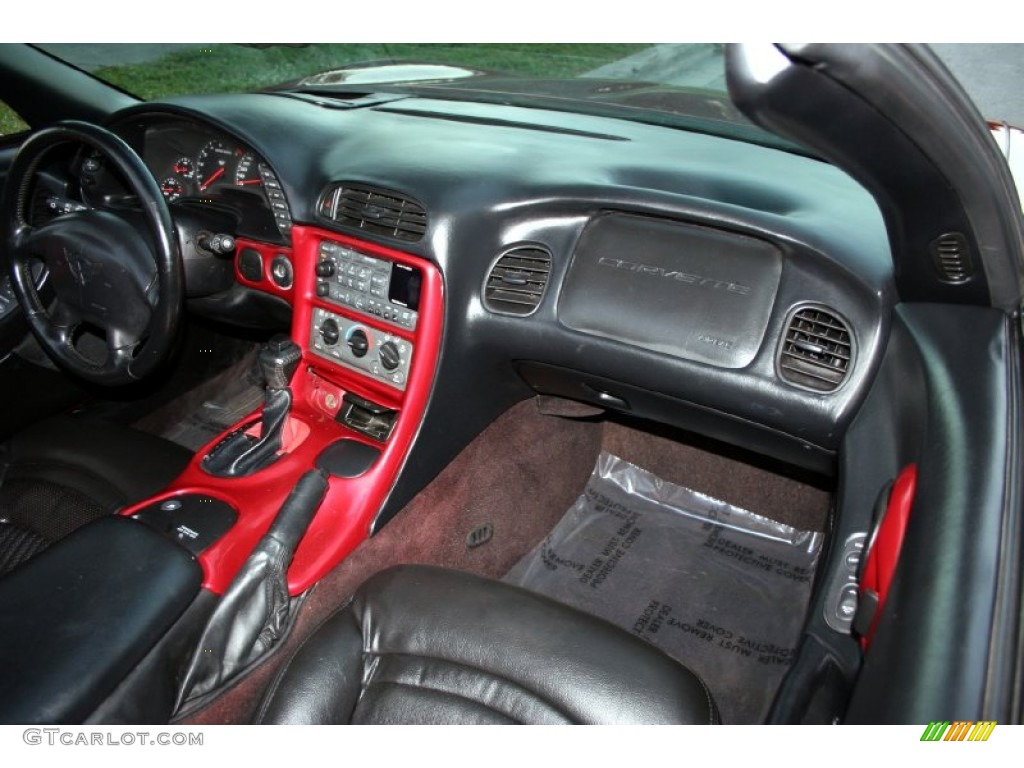 2000 Corvette Coupe - Magnetic Red Metallic / Black photo #48