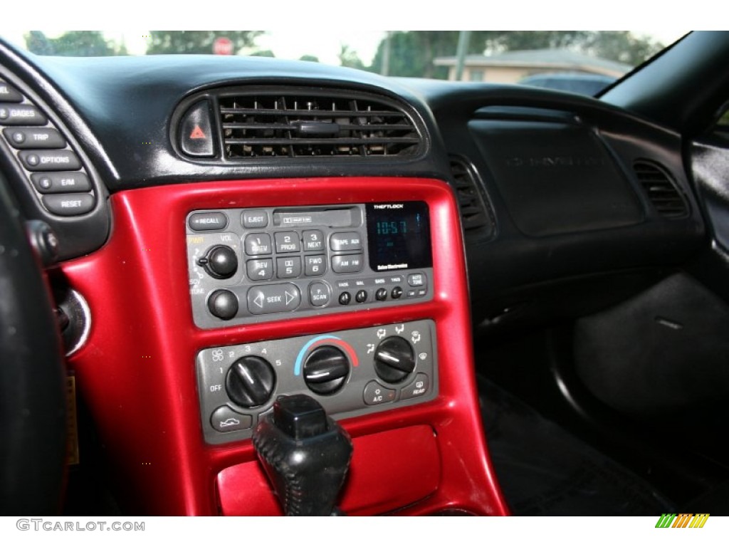 2000 Corvette Coupe - Magnetic Red Metallic / Black photo #56
