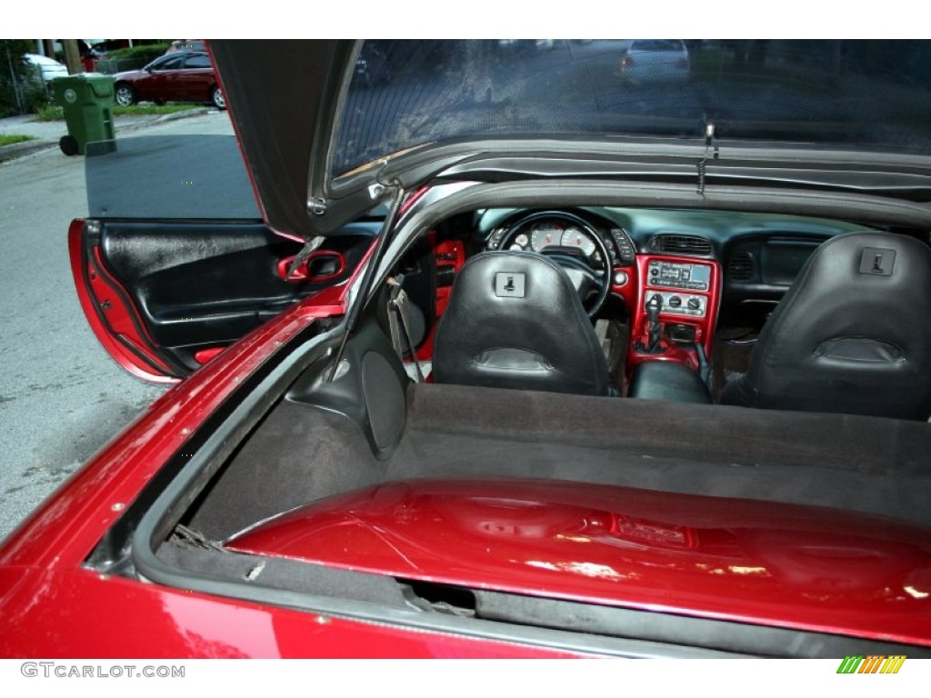 2000 Corvette Coupe - Magnetic Red Metallic / Black photo #72