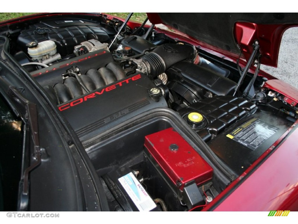 2000 Corvette Coupe - Magnetic Red Metallic / Black photo #73