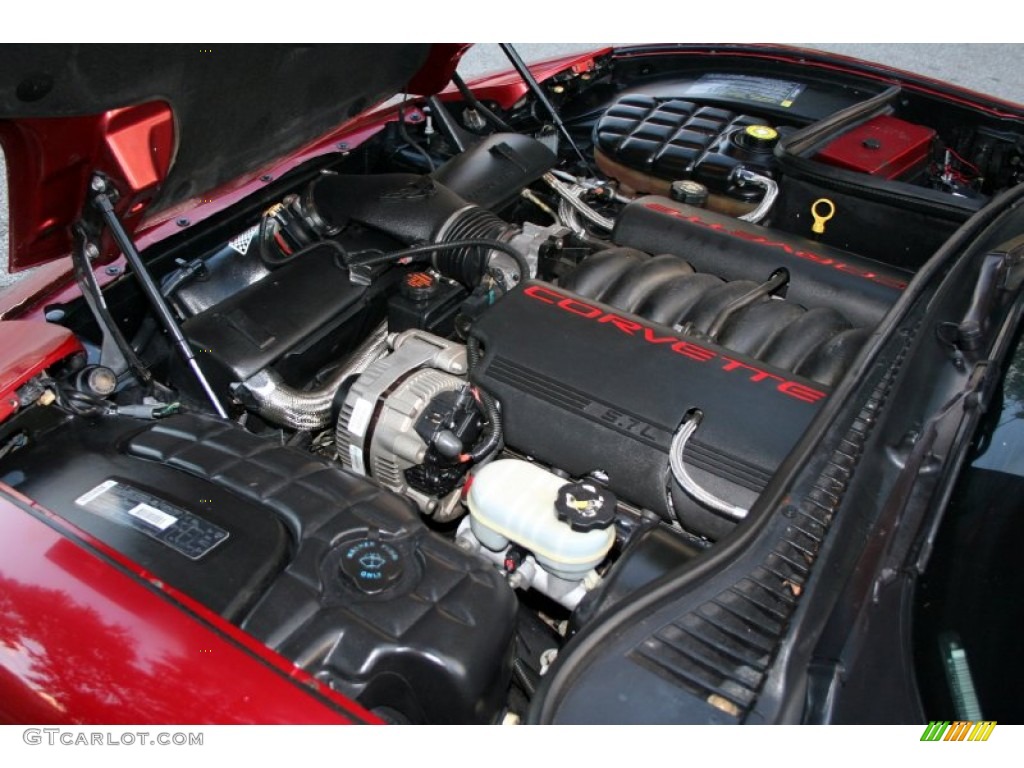 2000 Corvette Coupe - Magnetic Red Metallic / Black photo #74