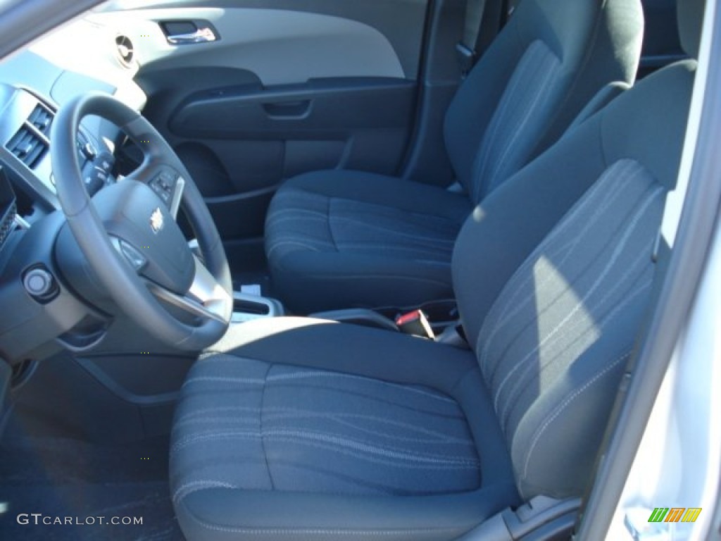 Jet Black/Dark Titanium Interior 2012 Chevrolet Sonic LT Sedan Photo #56977148