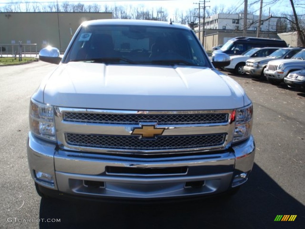 2012 Silverado 1500 LT Extended Cab 4x4 - Summit White / Ebony photo #3