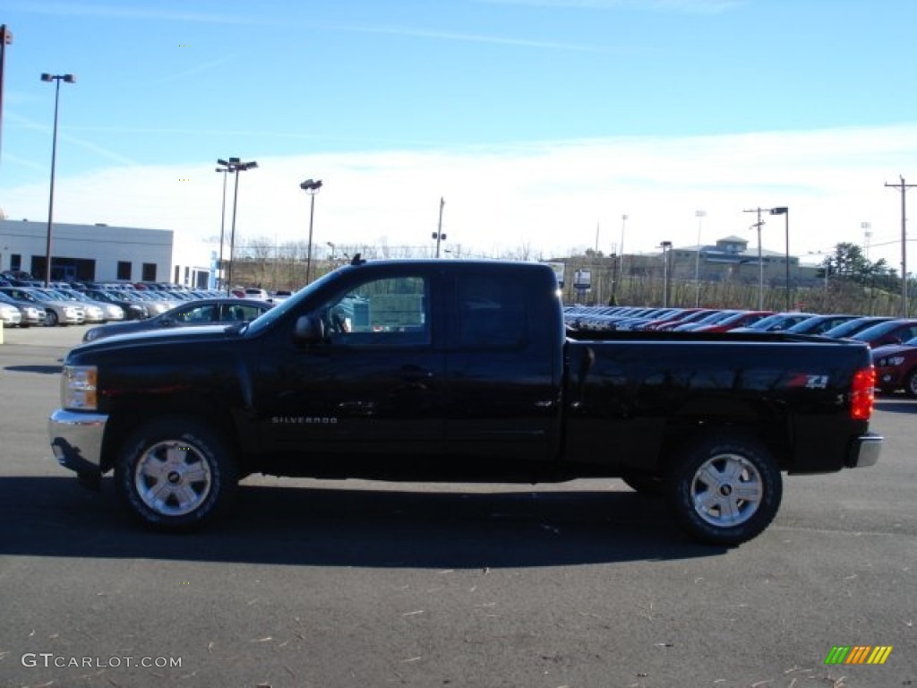 2012 Silverado 1500 LT Extended Cab 4x4 - Black / Ebony photo #5