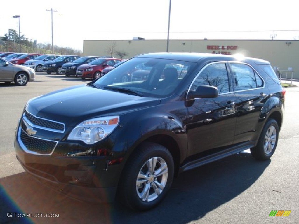 Black 2012 Chevrolet Equinox LS Exterior Photo #56978063