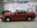 1999 Laser Red Metallic Ford Mustang V6 Convertible  photo #7