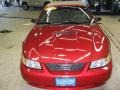 1999 Laser Red Metallic Ford Mustang V6 Convertible  photo #21