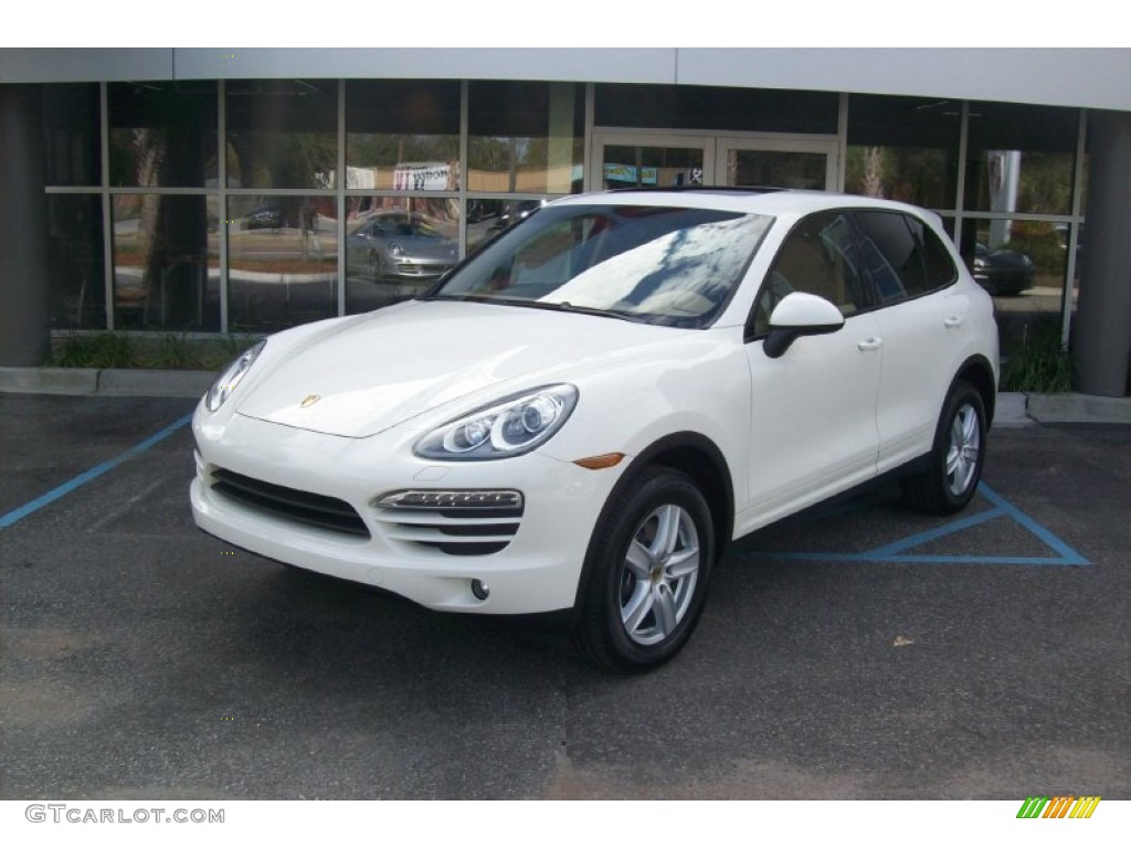 2012 Cayenne  - White / Luxor Beige photo #2