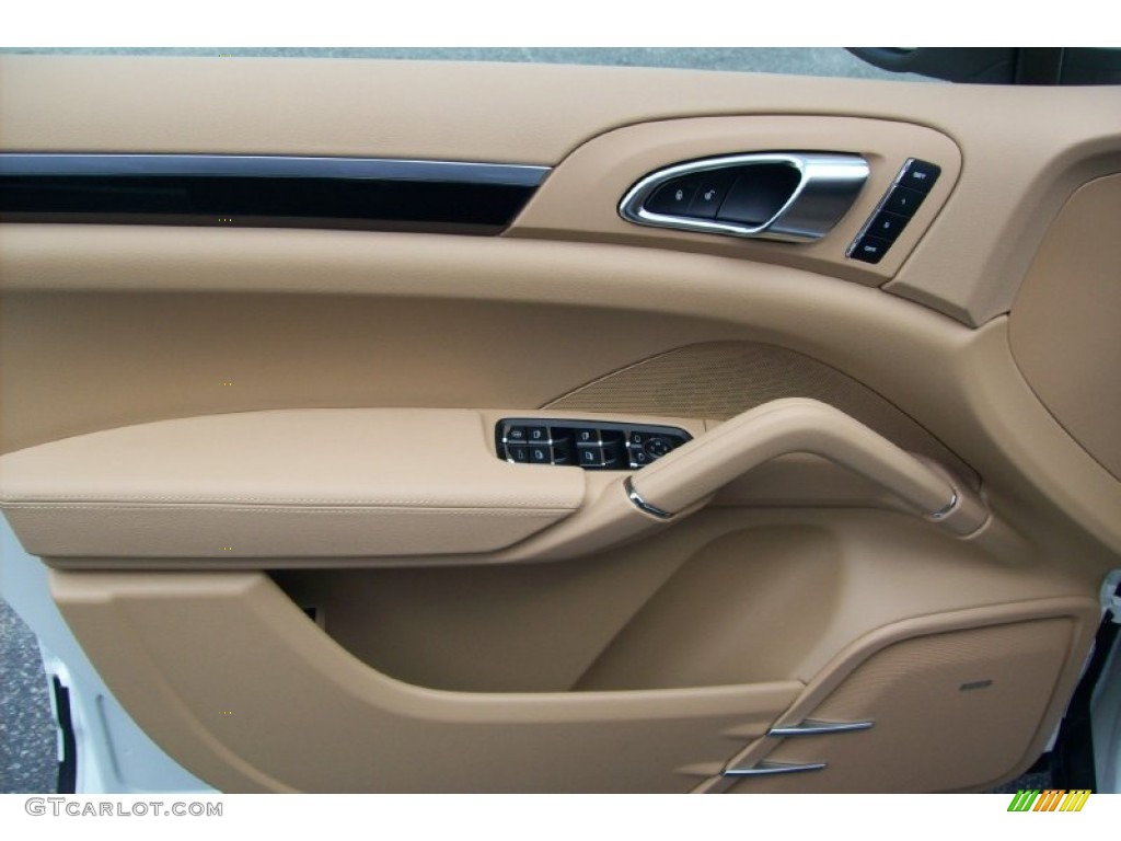 2012 Porsche Cayenne Standard Cayenne Model Luxor Beige Door Panel Photo #56981149