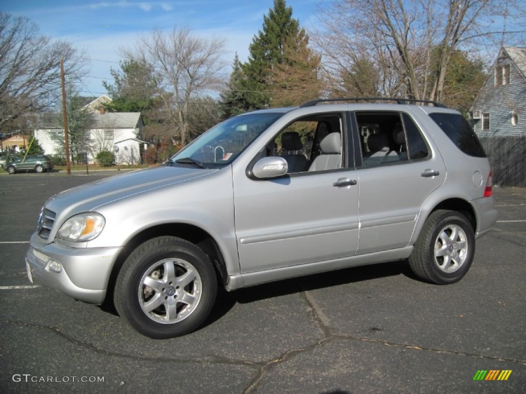 Brilliant Silver Metallic 2004 Mercedes-Benz ML 500 4Matic Exterior Photo #56982941