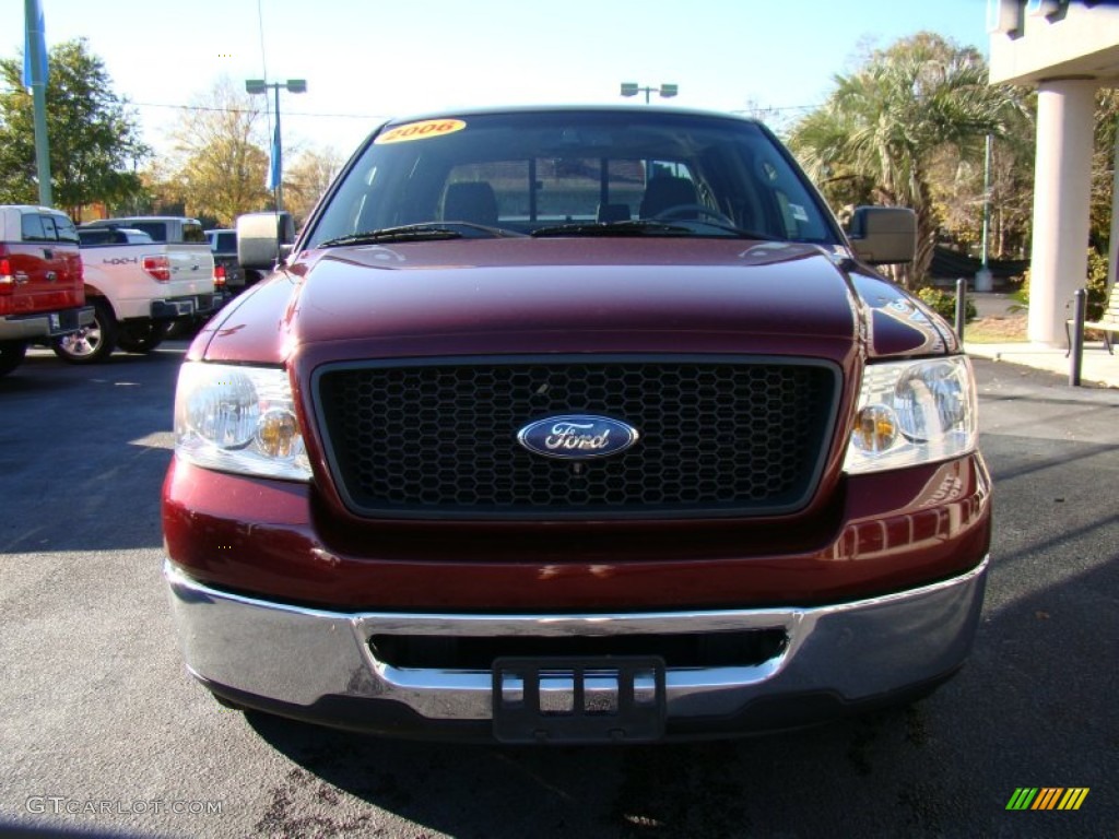 2006 F150 XLT SuperCrew - Dark Toreador Red Metallic / Medium/Dark Flint photo #3