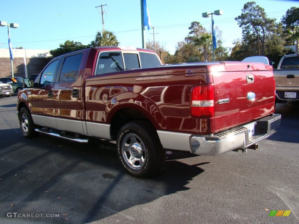 2006 F150 XLT SuperCrew - Dark Toreador Red Metallic / Medium/Dark Flint photo #6