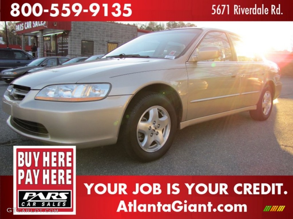 2000 Accord EX V6 Sedan - Naples Gold Metallic / Ivory photo #1