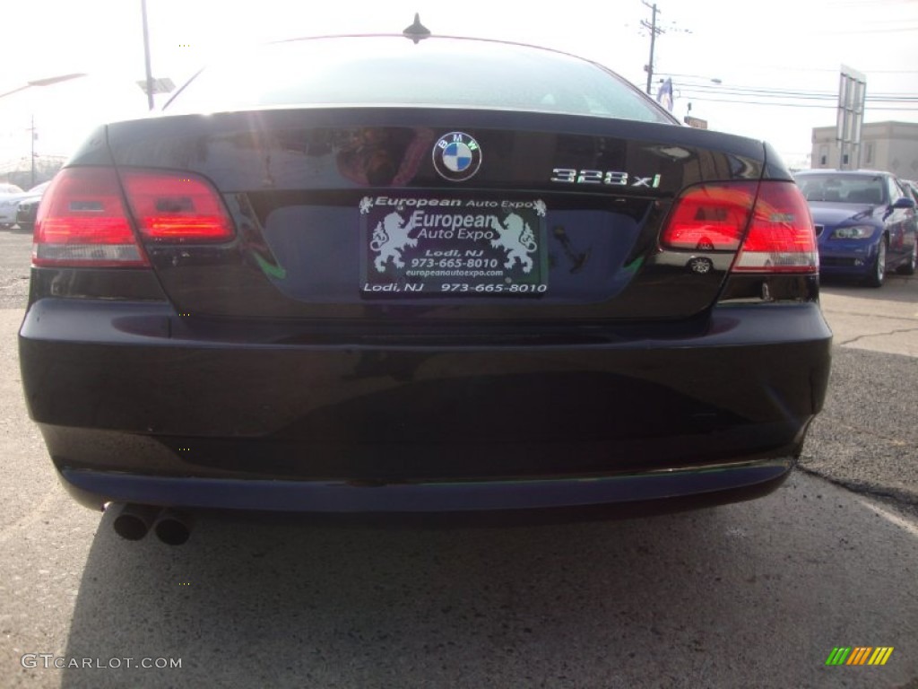 2008 3 Series 328xi Coupe - Jet Black / Black photo #5