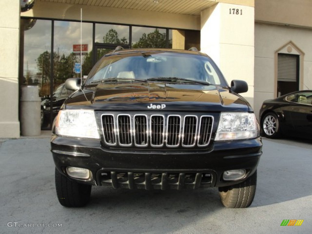 2002 Grand Cherokee Limited 4x4 - Black / Taupe photo #5