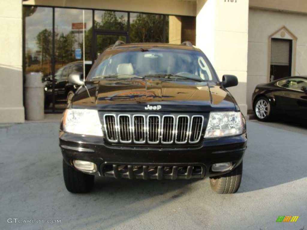 2002 Grand Cherokee Limited 4x4 - Black / Taupe photo #6