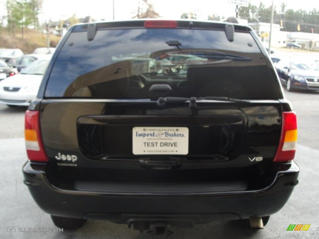 2002 Grand Cherokee Limited 4x4 - Black / Taupe photo #9