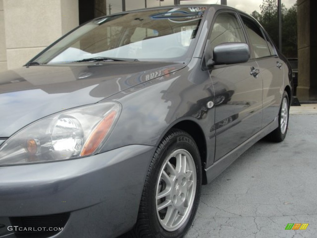2006 Lancer OZ Rally - Graphite Gray Pearl / Black photo #8