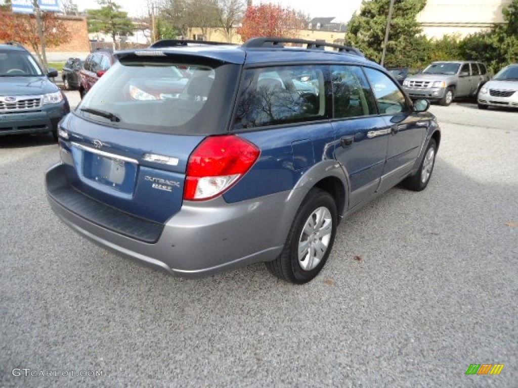 2009 Outback 2.5i Wagon - Newport Blue Pearl / Off Black photo #6