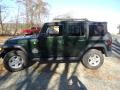 2010 Natural Green Pearl Jeep Wrangler Unlimited Sport 4x4  photo #4