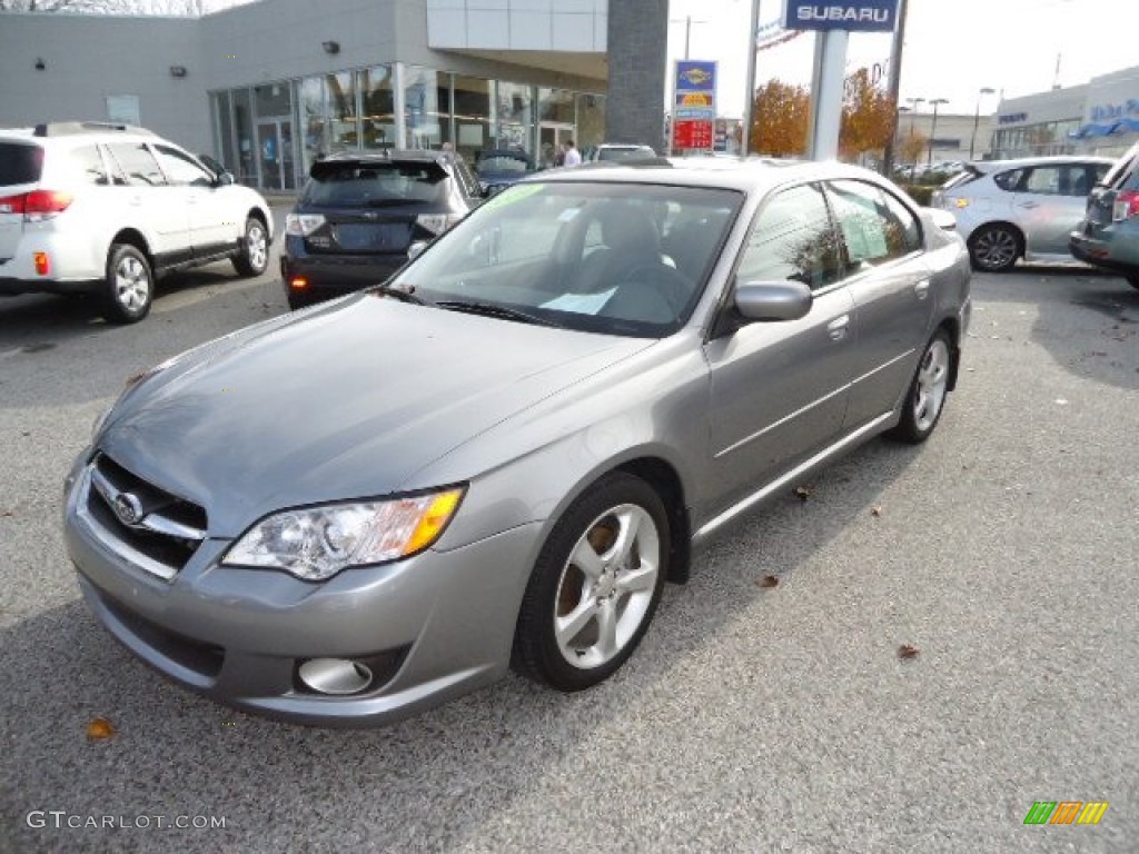 2009 Legacy 2.5i Limited Sedan - Quartz Silver Metallic / Off Black photo #1