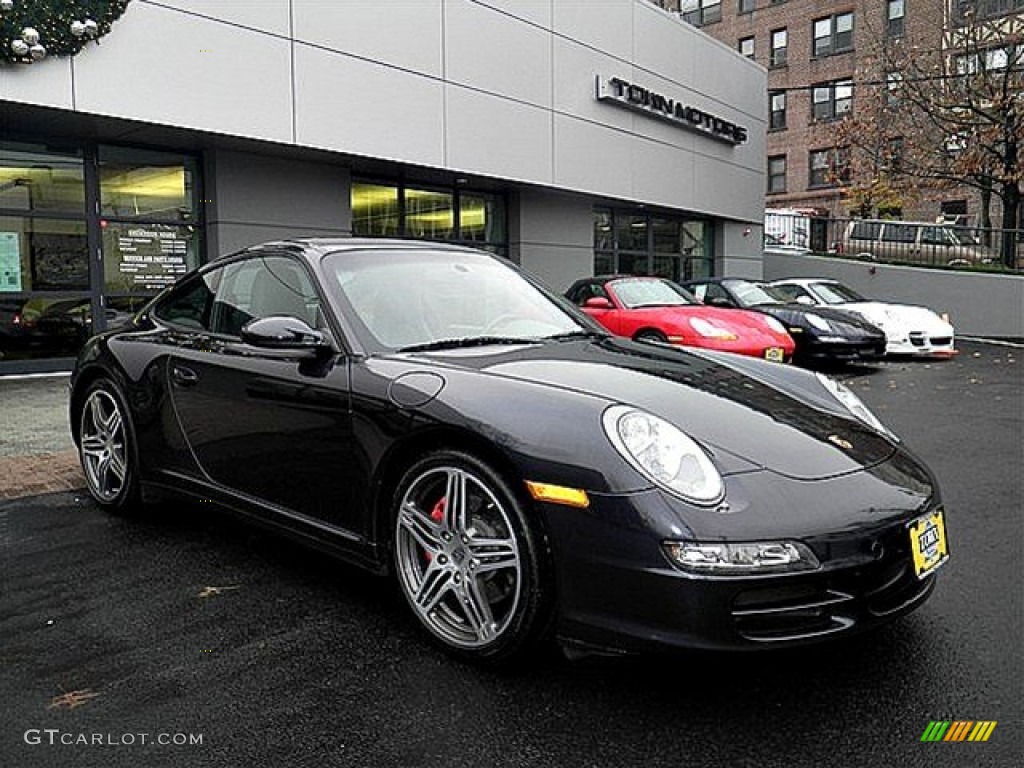 2008 911 Carrera 4S Coupe - Atlas Grey Metallic / Black photo #1