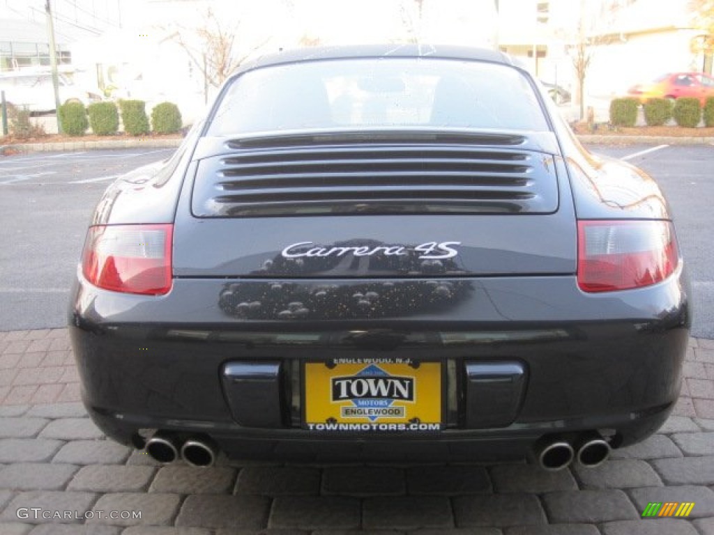 2008 911 Carrera 4S Coupe - Atlas Grey Metallic / Black photo #6