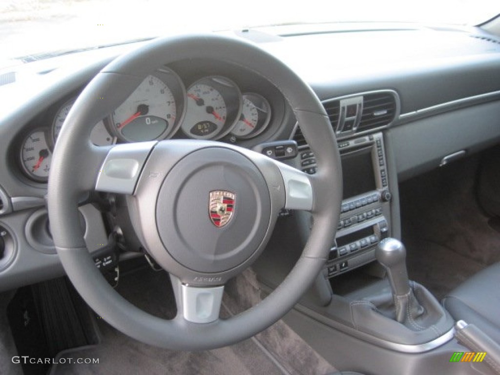 2008 911 Carrera 4S Coupe - Atlas Grey Metallic / Black photo #14