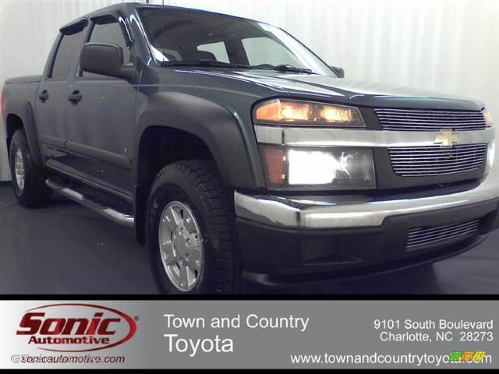 2006 Colorado Z71 Crew Cab 4x4 - Blue Granite Metallic / Very Dark Pewter photo #1