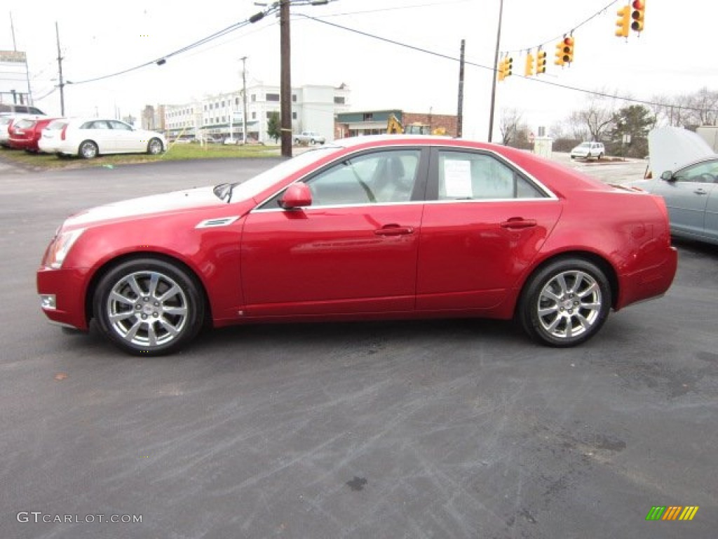 Crystal Red 2008 Cadillac CTS 4 AWD Sedan Exterior Photo #56994520