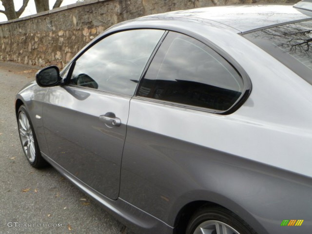 2010 3 Series 335i Coupe - Space Gray Metallic / Black photo #13