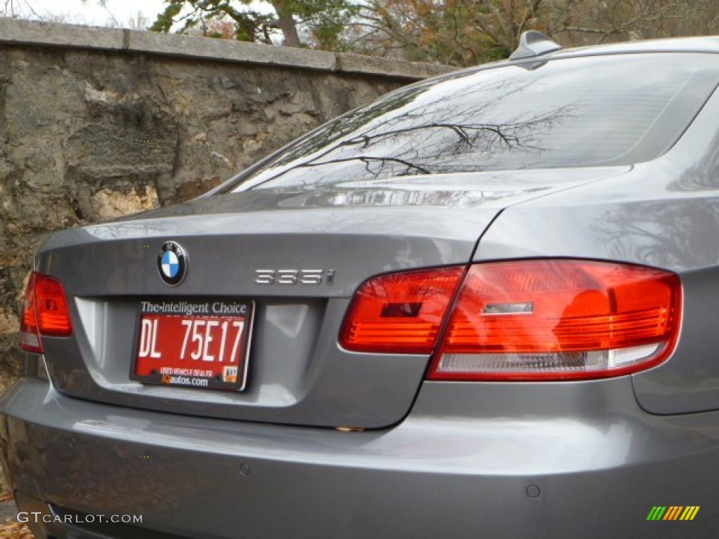 2010 3 Series 335i Coupe - Space Gray Metallic / Black photo #16