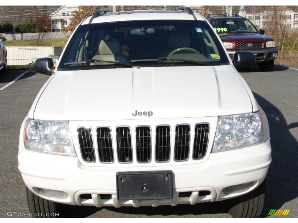 2002 Grand Cherokee Limited 4x4 - Stone White / Sandstone photo #2