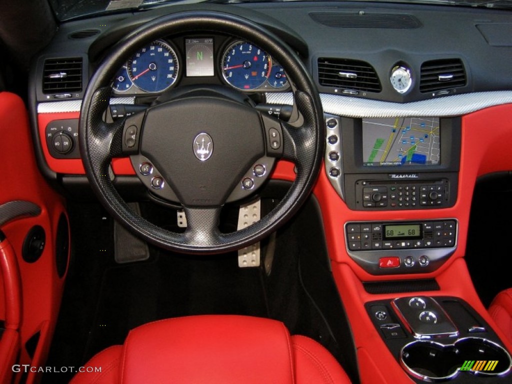 2009 Maserati GranTurismo S Rosso Corallo Dashboard Photo #56996426