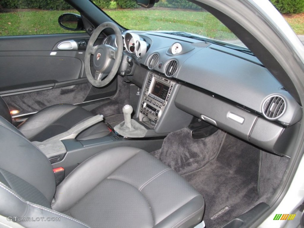Black Interior 2008 Porsche Cayman S Sport Photo #56996567