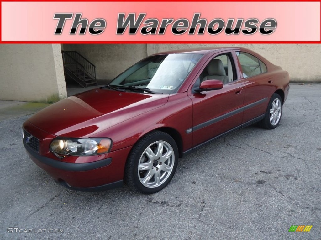 2004 S60 2.5T AWD - Ruby Red Metallic / Taupe/Light Taupe photo #1