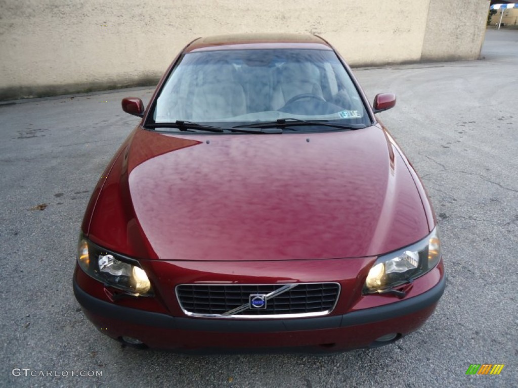 2004 S60 2.5T AWD - Ruby Red Metallic / Taupe/Light Taupe photo #3