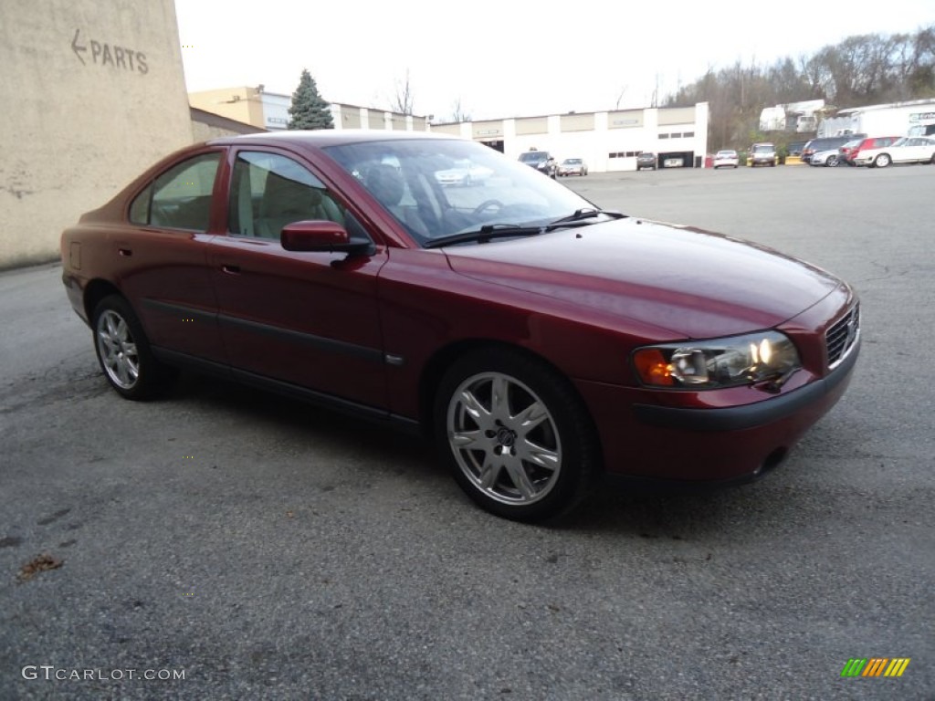 2004 S60 2.5T AWD - Ruby Red Metallic / Taupe/Light Taupe photo #5