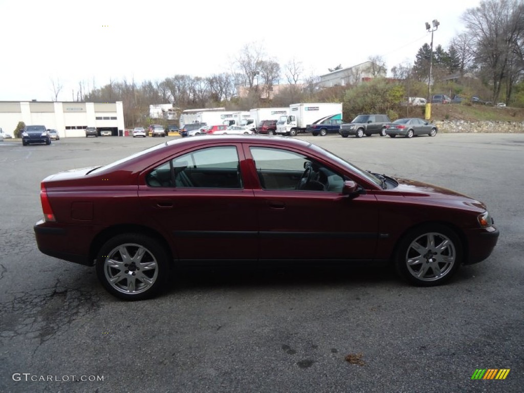 2004 S60 2.5T AWD - Ruby Red Metallic / Taupe/Light Taupe photo #7