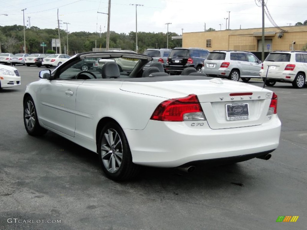 2011 C70 T5 - Ice White / Soverign Hide Off Black Leather/Off Black photo #39