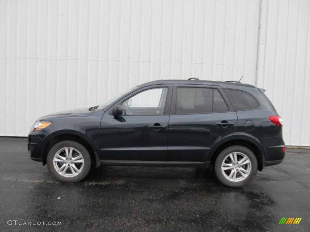 Pacific Blue Pearl 2010 Hyundai Santa Fe SE 4WD Exterior Photo #57002476